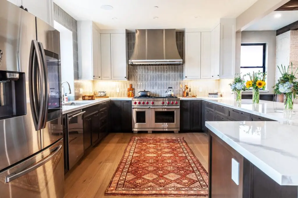 kitchen in a custom home built by CRC Builders Inc.