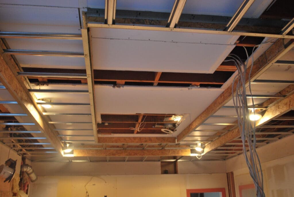 framing a custom ceiling feature