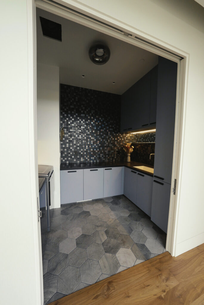 custom builder designed laundry room