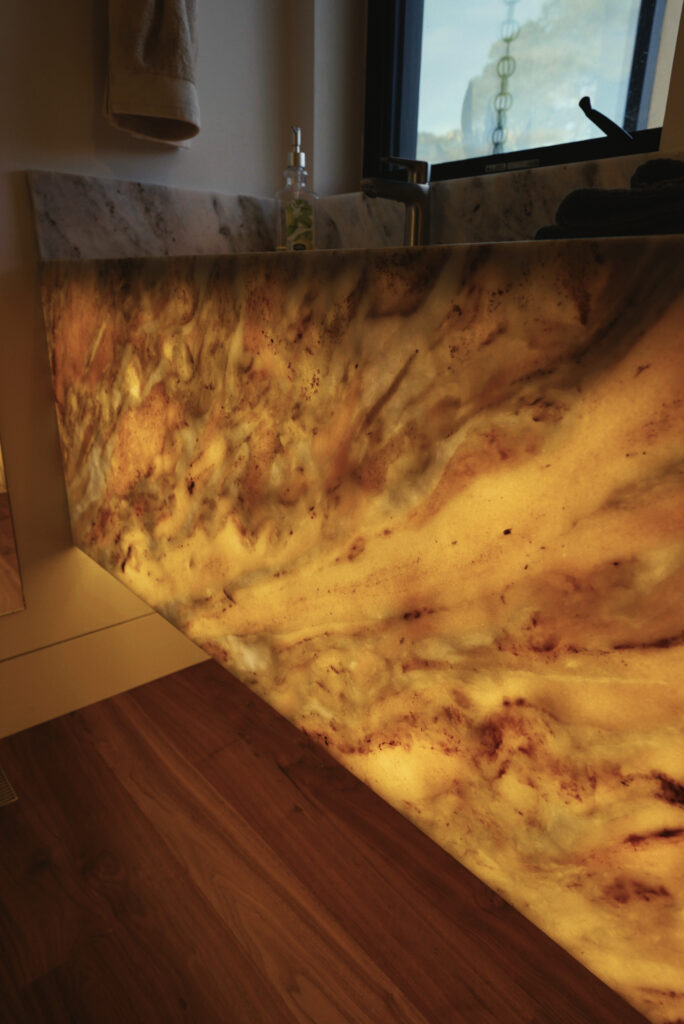 a backlit bathroom sink - CRC Builders Inc.