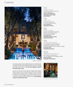 CRC Builders Napa Valley vineyard estate featured in California Homes magazine