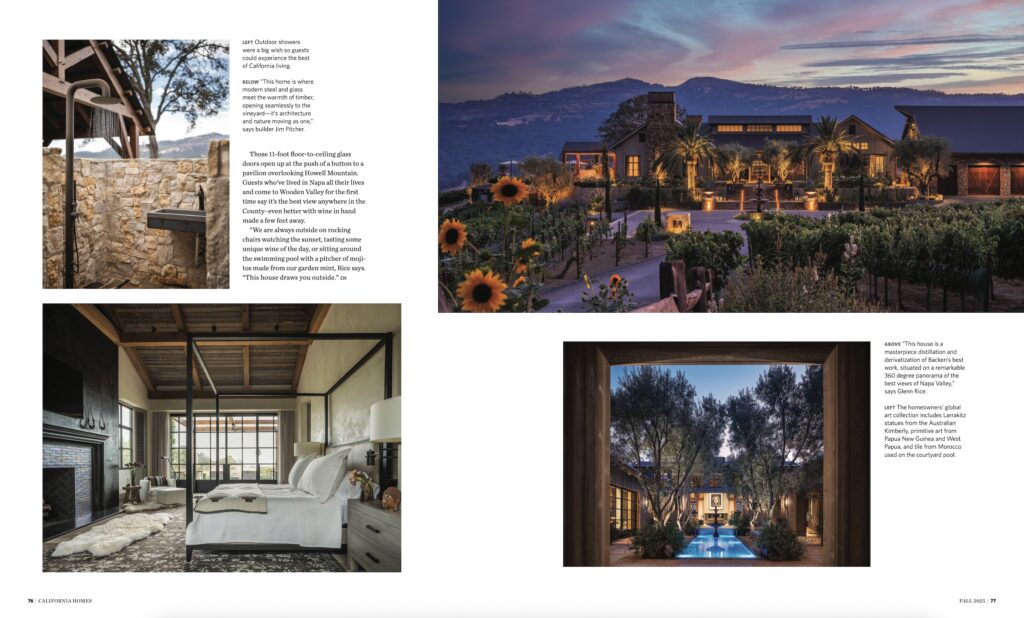 California Winery Estate Featured in California Homes Magazine